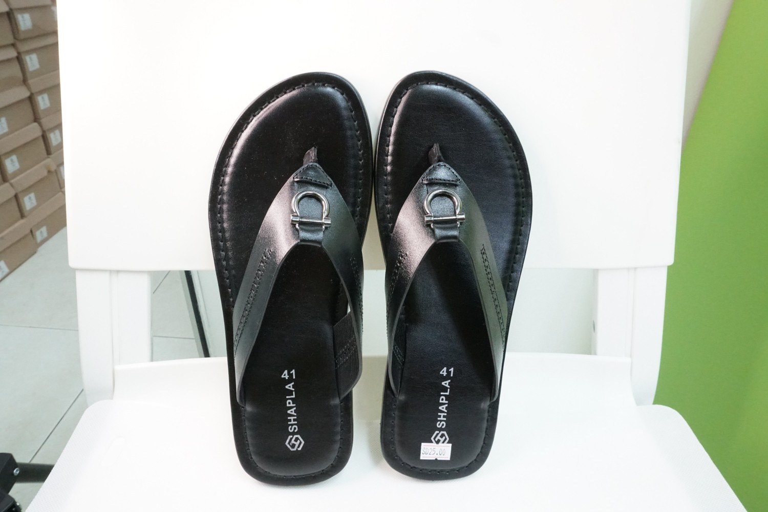 Leather Suede Slip- Shoes