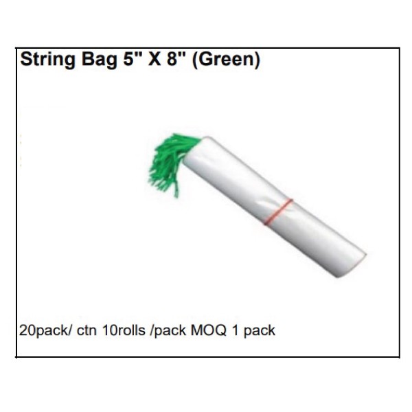 String Bag 5" X 8" (Green)