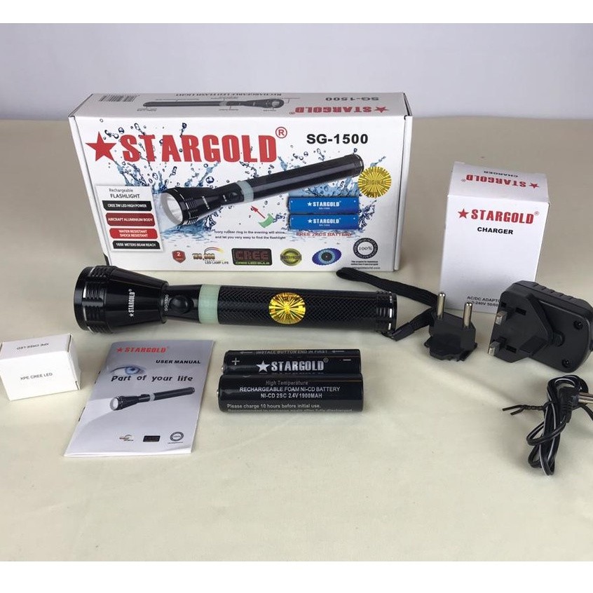 Stargold LED Rechargeable Flash Light  made in japan