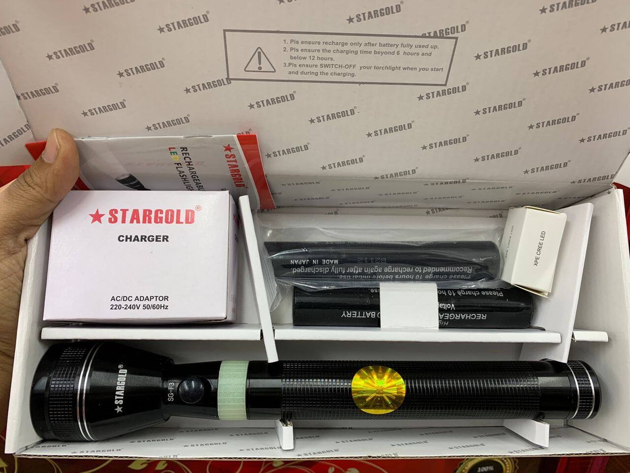Stargold LED Rechargeable Flash Light  made in japan